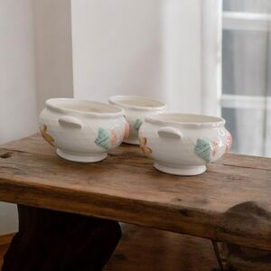 Himark Vintage Soup/Chowder Ceramic Bowls Set Of 3